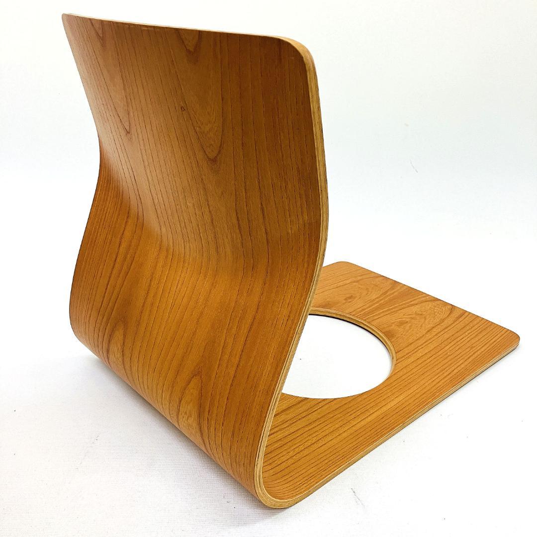 Tendo 天童木工 座椅子 2脚セット 藤森健次 曲げ木 ケヤキ板目 曲木⑳