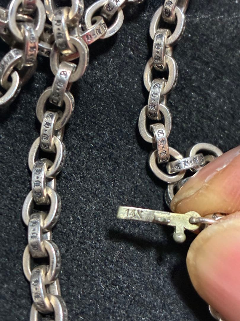 スキニータイニーCHクロス ブレス レット　ペーパーチェーン