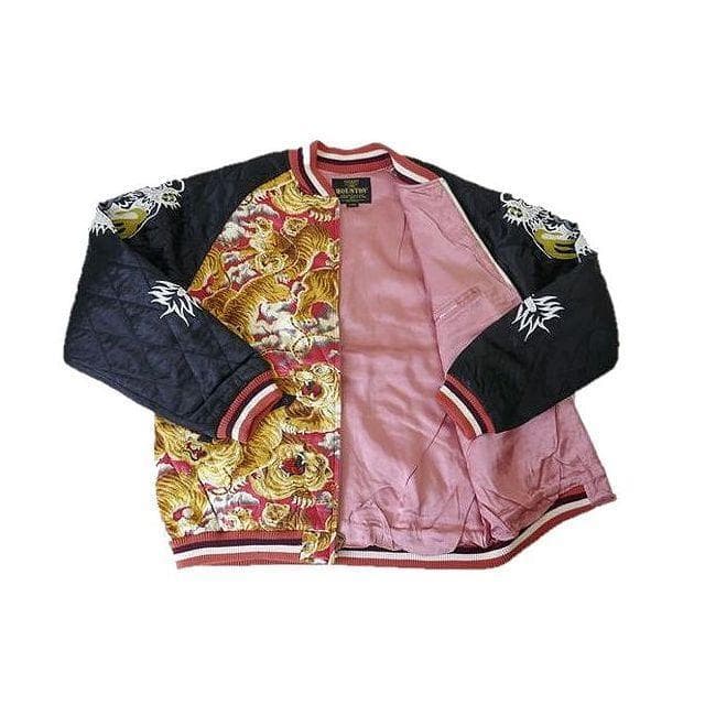 新品＊HOUSTON レーヨン スーベニアジャケット 百虎 スカジャン M