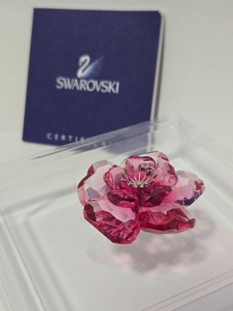 Swarovski ピンククリスタル 花