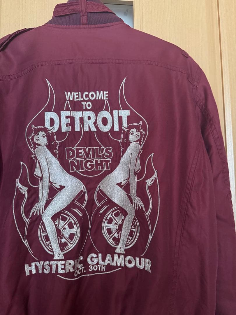 ヒステリックグラマーデトロイトブルゾンメンズエム