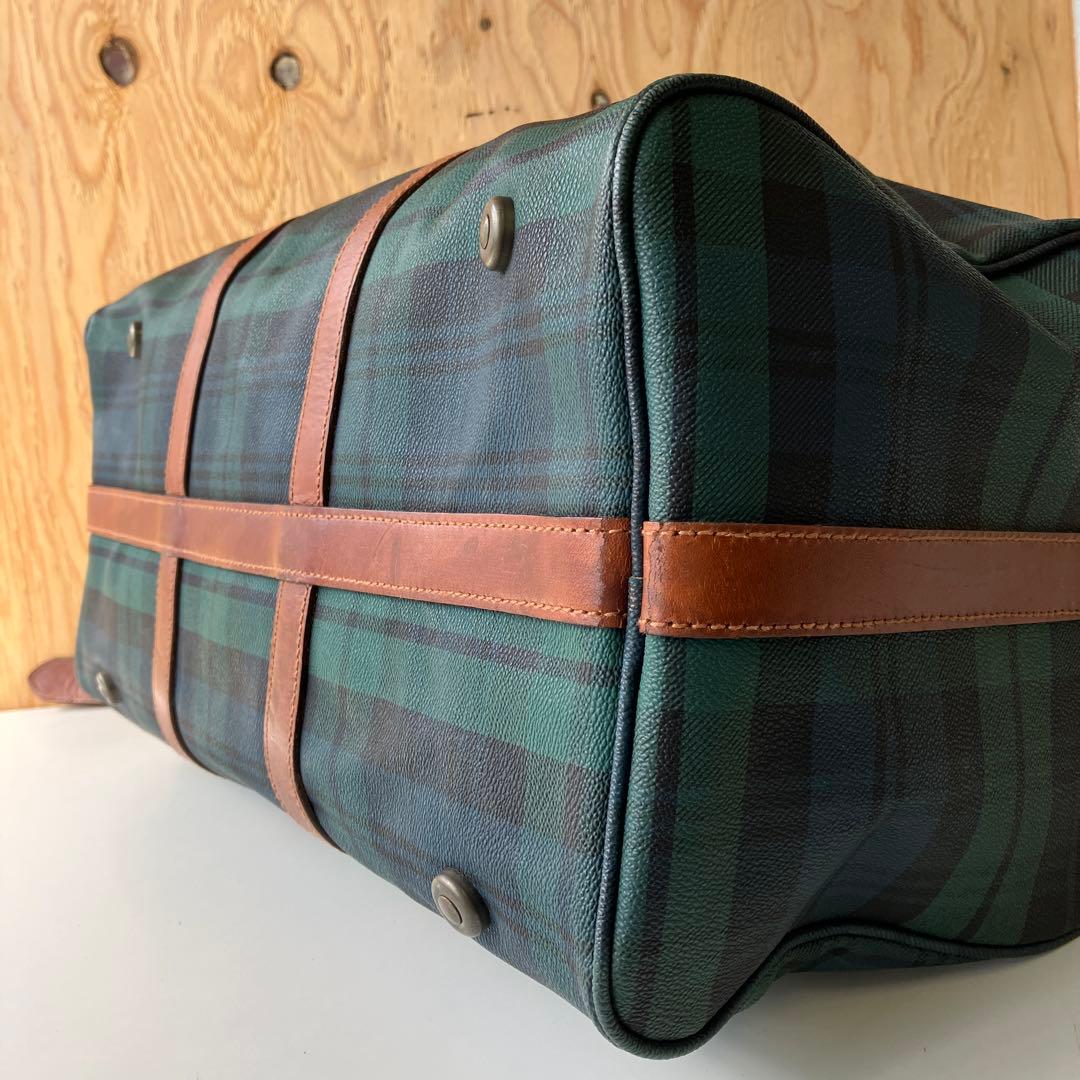 ラルフローレン　ボストンバッグ　チェック柄　PVC　3943