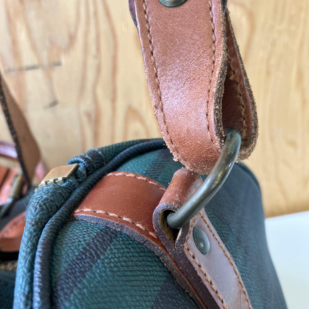 ラルフローレン　ボストンバッグ　チェック柄　PVC　3943