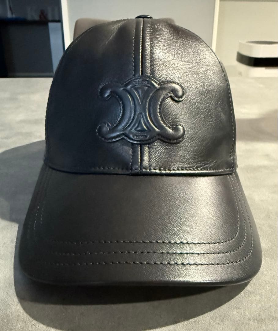 ペコちゃん　トリオンフ ベースボールキャップ / ラムスキン　ブラック