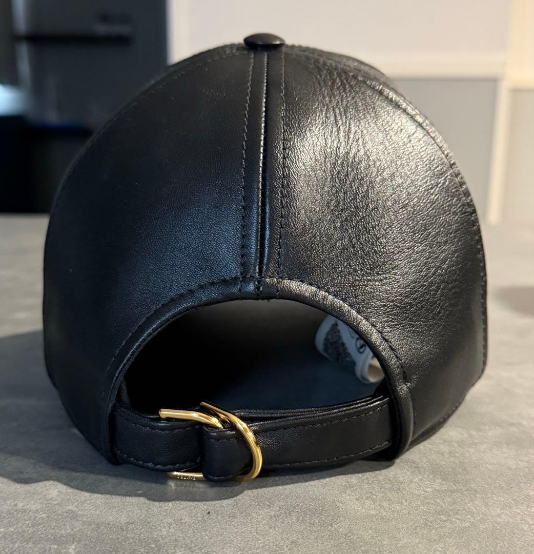 ペコちゃん　トリオンフ ベースボールキャップ / ラムスキン　ブラック