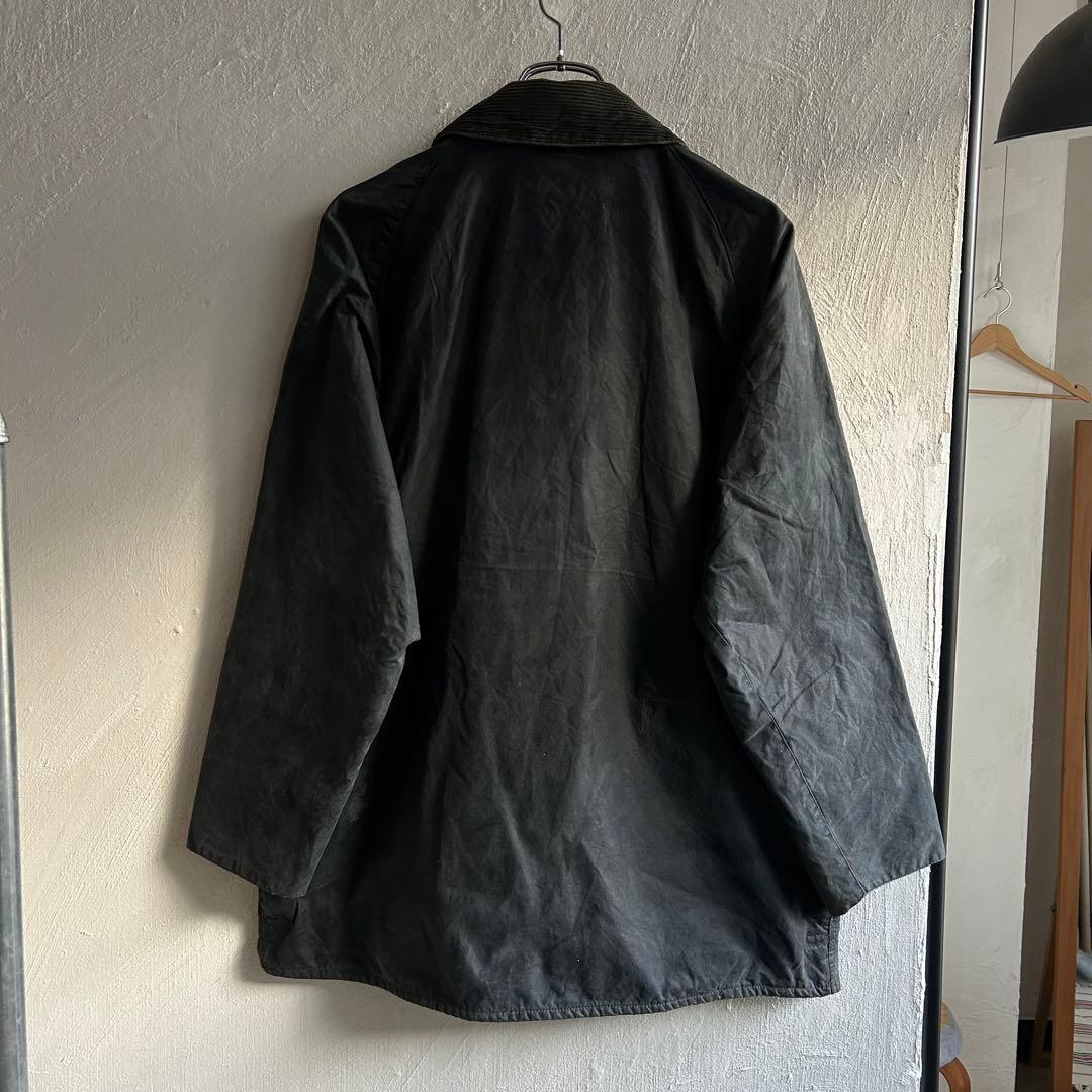 90S Barbour BEAUFORT 42 ネイビー オイルドジャケット