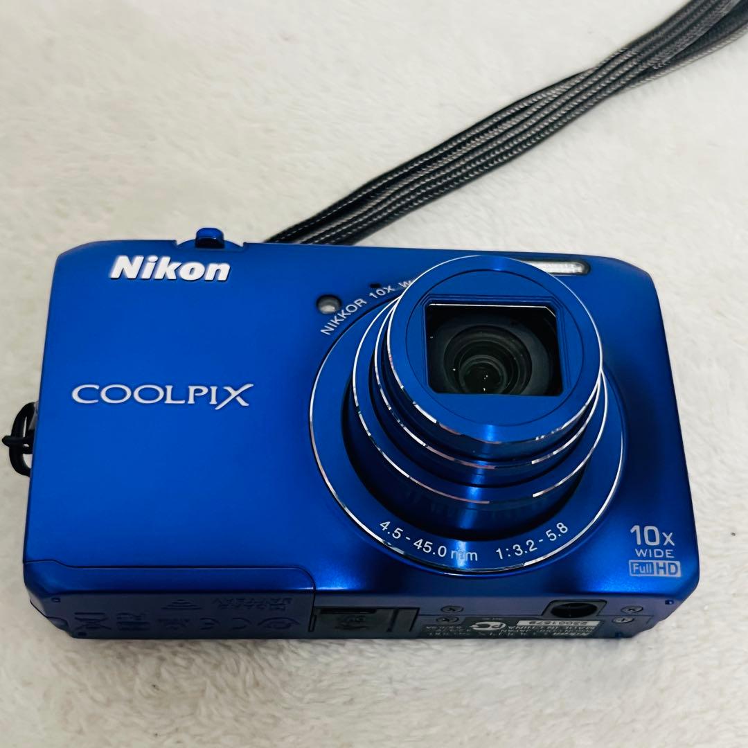 極美品　Nikon COOLPIX クールピクス S6300 ブルー デジカメ