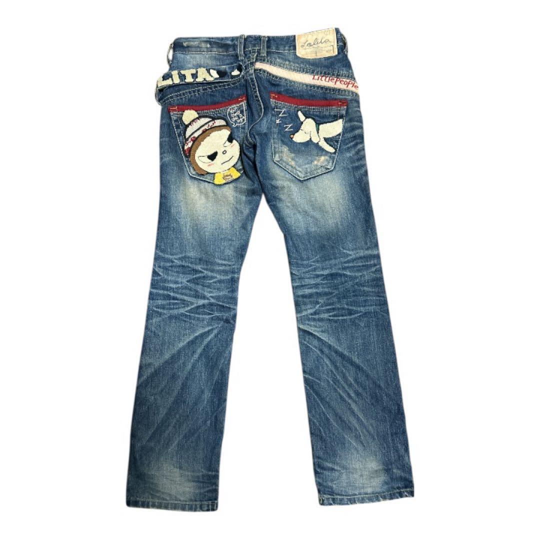 ロリータジーンズ　デニム　パンツ　奈良美智さんコラボ　希少　y2k