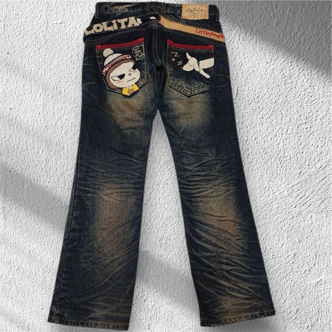 ロリータジーンズ　デニム　パンツ　奈良美智さんコラボ　希少　y2k