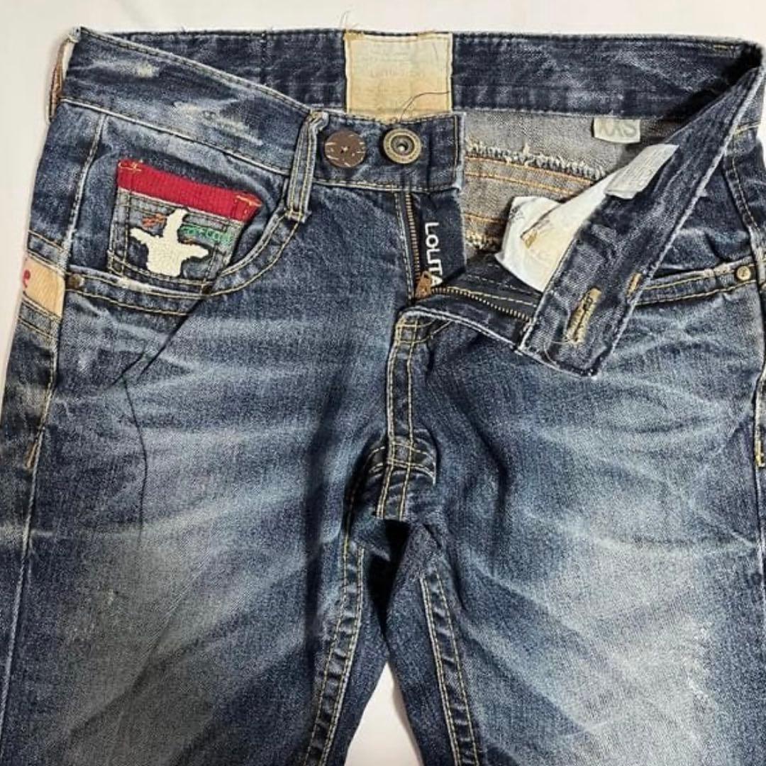 ロリータジーンズ　デニム　パンツ　奈良美智さんコラボ　希少　y2k