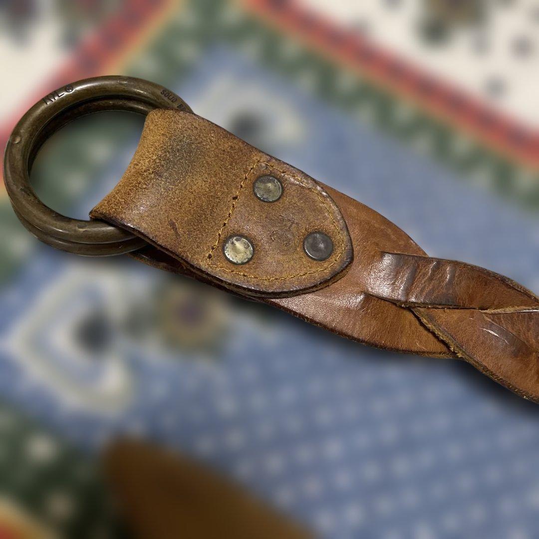 RRL レザーダブルリングベルト　34