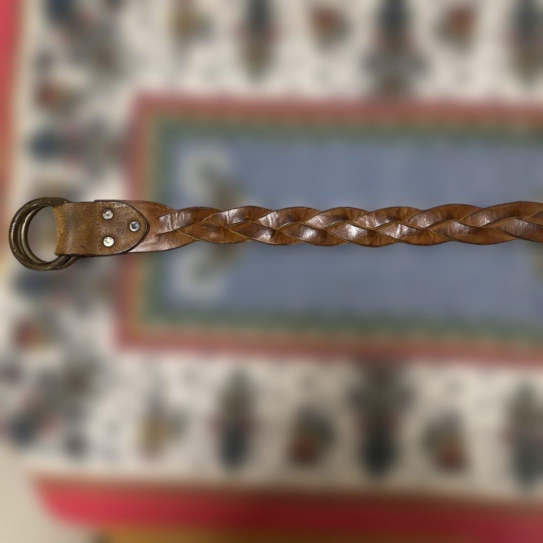 RRL レザーダブルリングベルト　34