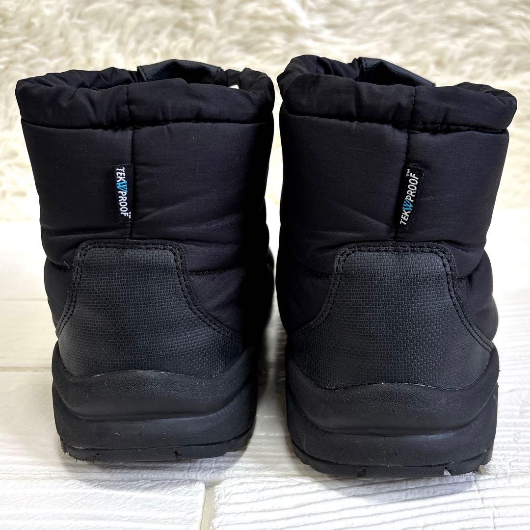 防水✨ノースフェイス スノーブーツ ヌプシ ブーティー アルファドライ 黒 25