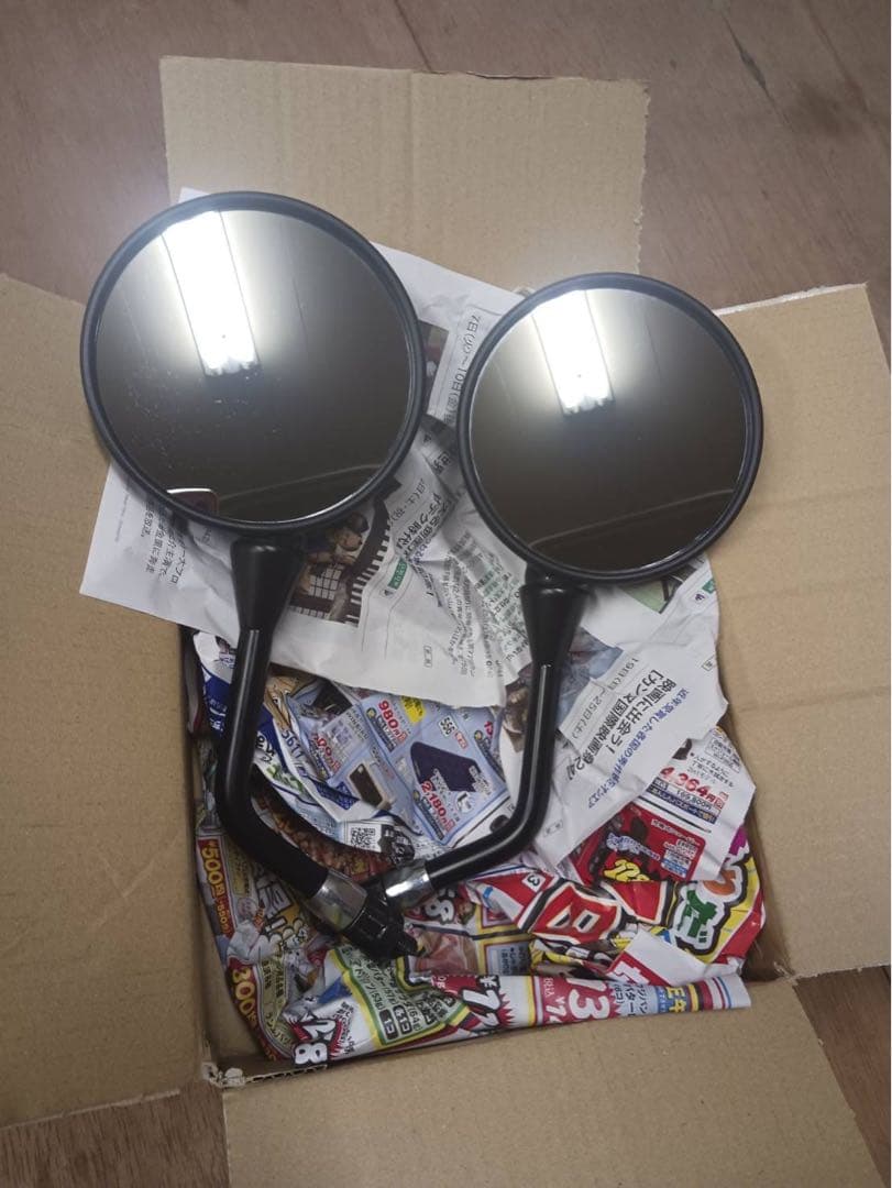 mon mon バイクミラー Z900RSブラック バイクミラーW800