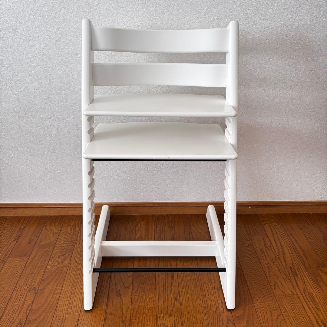 ＊美品＊ストッケ　トリップ トラップ　ベビーチェア+ベビーセット　ホワイト