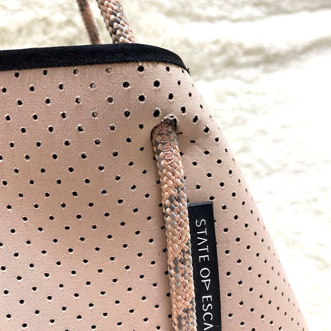 ステイトオブエスケープ トートバッグ 大容量 ポーチ　ブラッシュ ピンク　保存袋