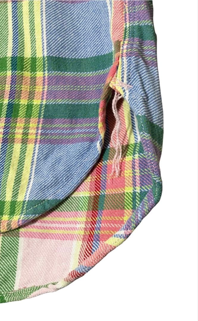 【BEAMS PLUS】インディアンチェック ヘビーフランネル L 日本製