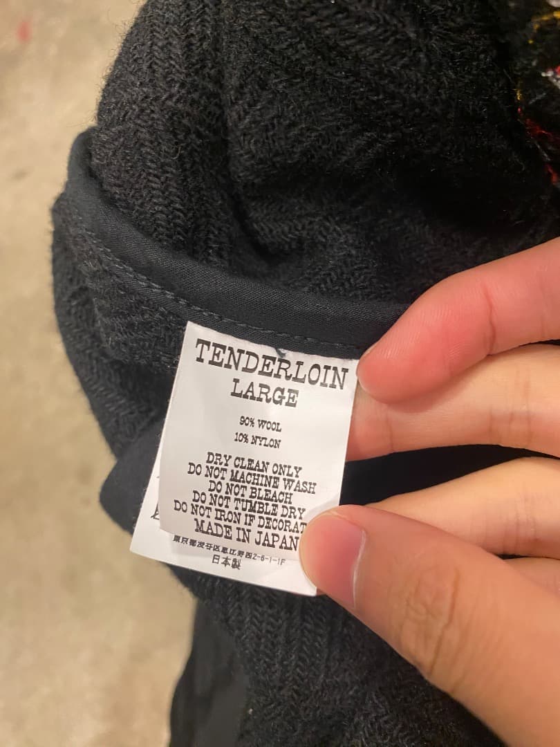 ジャケット・アウター TENDERLOIN melton varsity jacket