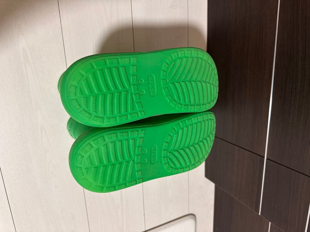 美品　crocs クラッシュブーツ　レインブーツ