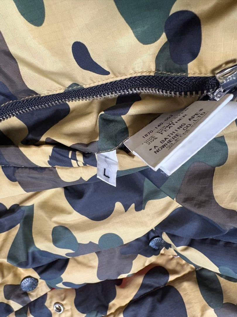 A BATHING APE 迷彩ベスト L リバーシブル