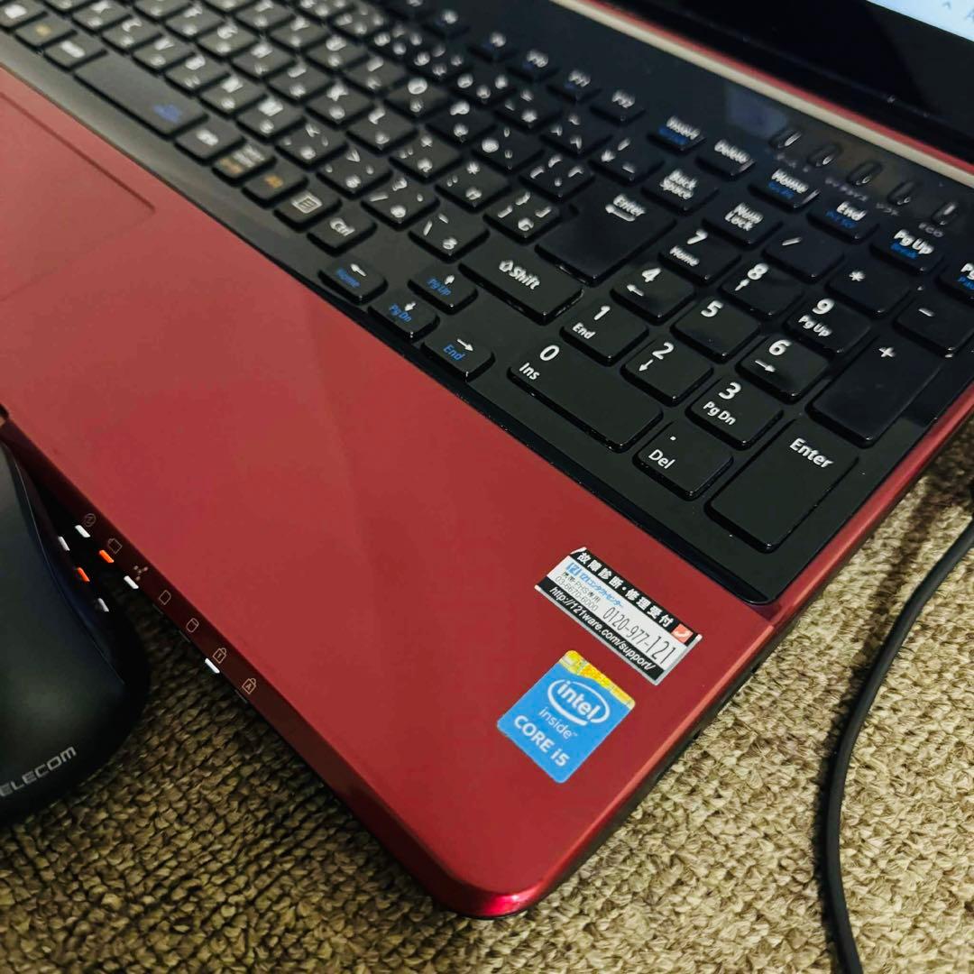 Y229 NECノートパソコンi5メモリ8G高速 WEBカメラWin11オフィス