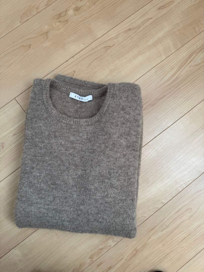 ETRE TOKYO ラウンドヘムクルーネックニットプルオーバー