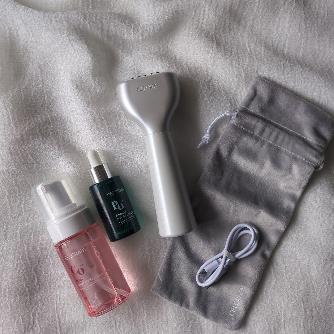 多機能美顔器PENTA-SHOTとコラーゲンマスク、セラムのセット