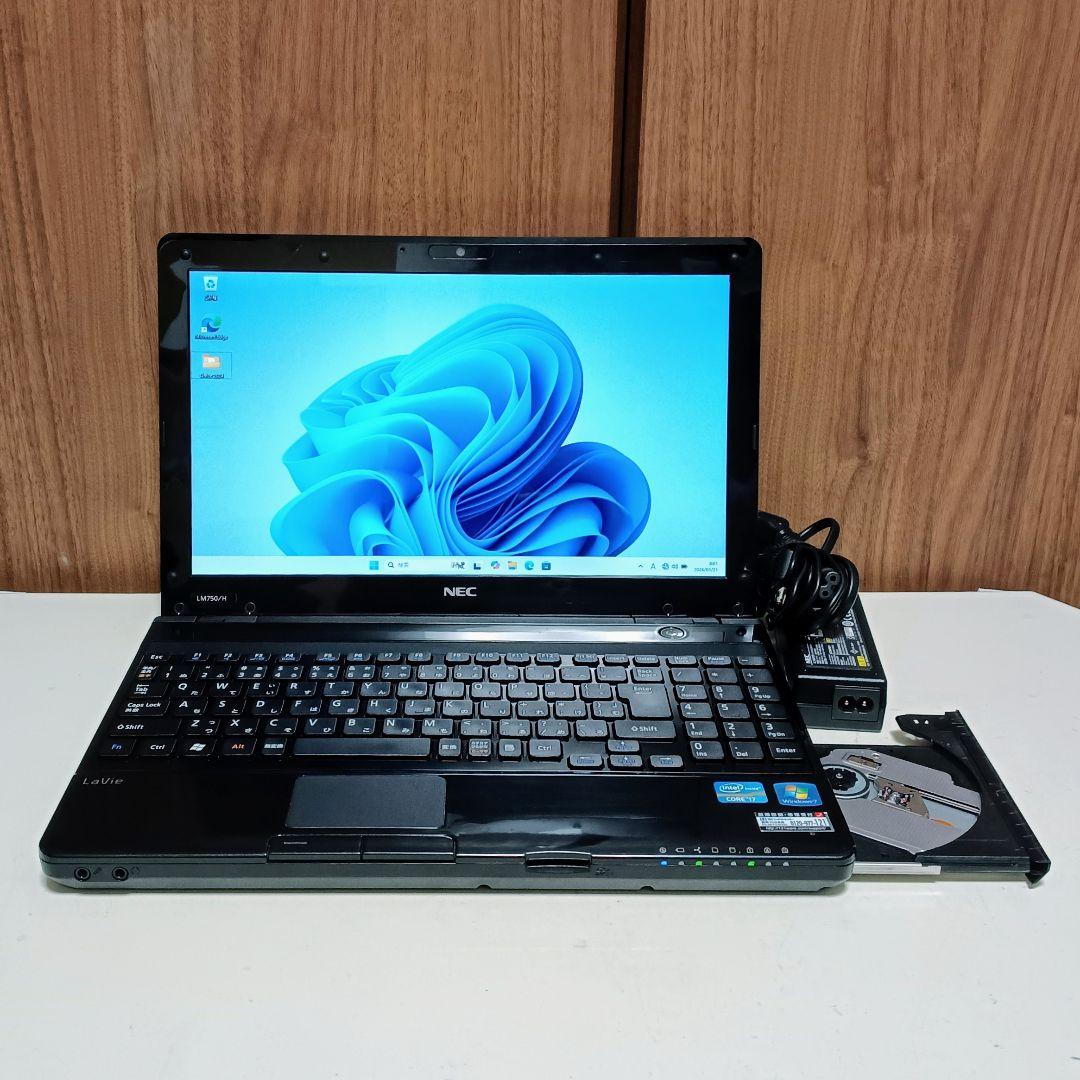 NEC LaVie Corei7 メモリ16GB SSD512GB ブルーレイ