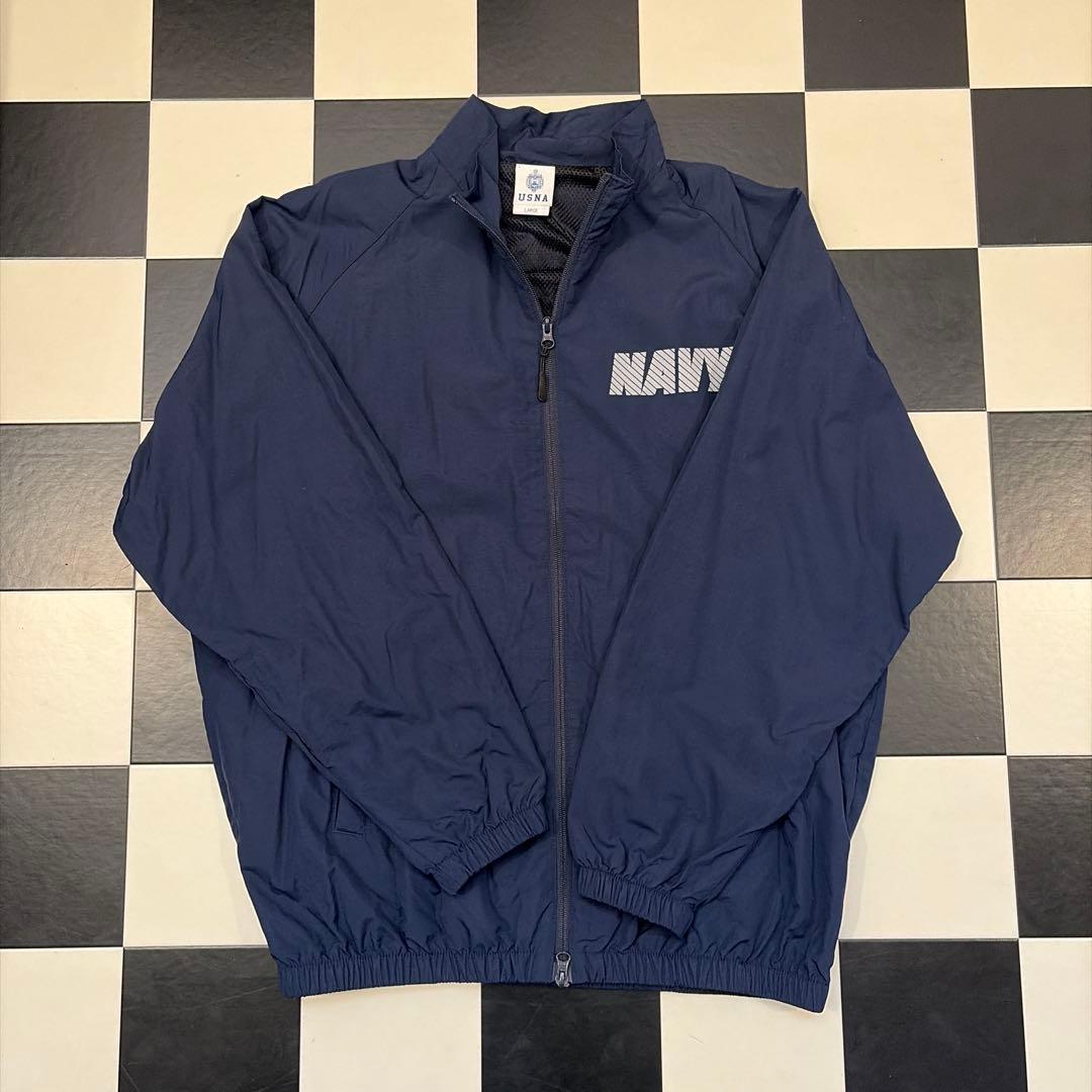 新品 USNA（アメリカ海軍兵学校）トレーニングパンツ ジャケット NAVY