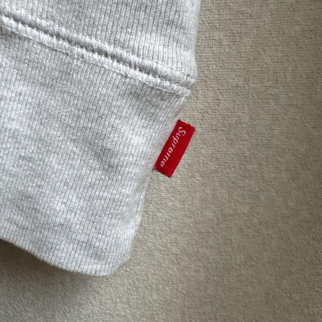 Supreme グレー ロゴ刺繍 スウェット サイズS