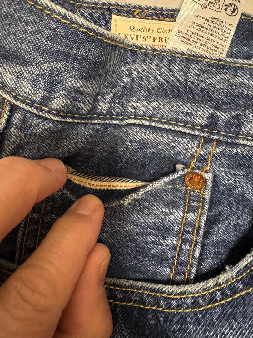 【希少】ジャーナルスタンダード別注　LEVI'S 501XX セルビッチ　W44