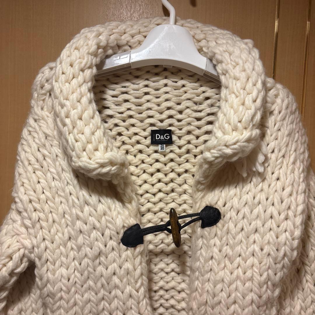 D&G アイボリー ニット　ジャケット　40 ドルチェ&ガッバーナ
