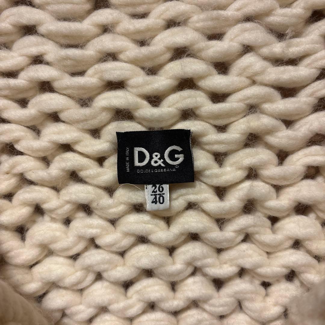 D&G アイボリー ニット　ジャケット　40 ドルチェ&ガッバーナ