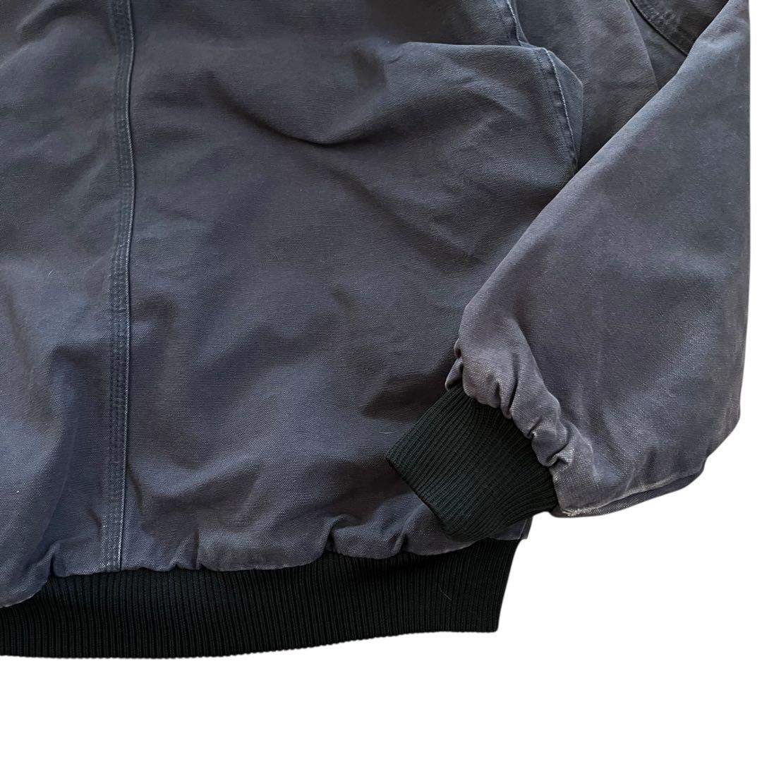 BERNE アクティブジャケット 企業ロゴ M フェード ダック地 短丈 古着