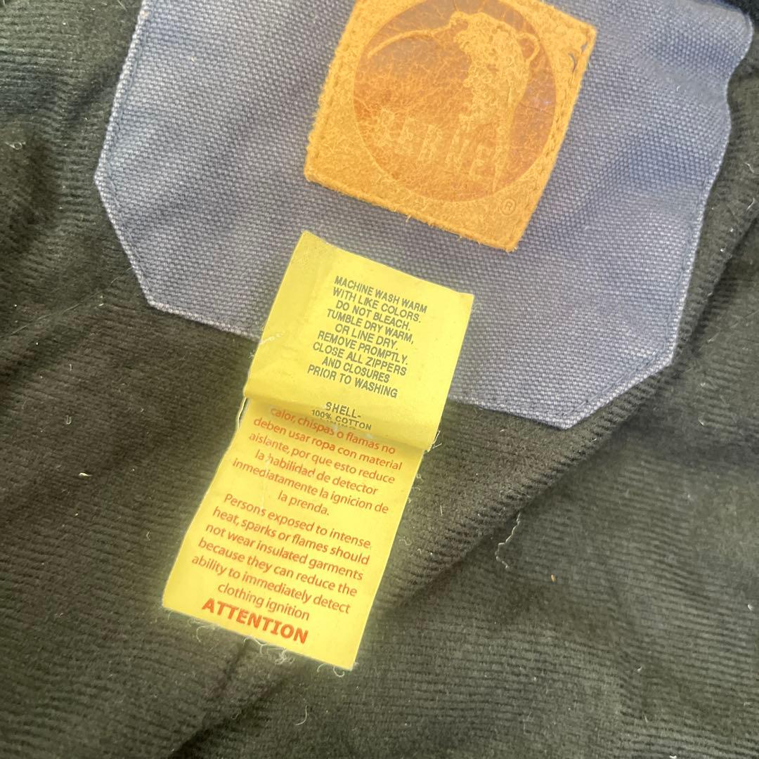 BERNE アクティブジャケット 企業ロゴ M フェード ダック地 短丈 古着