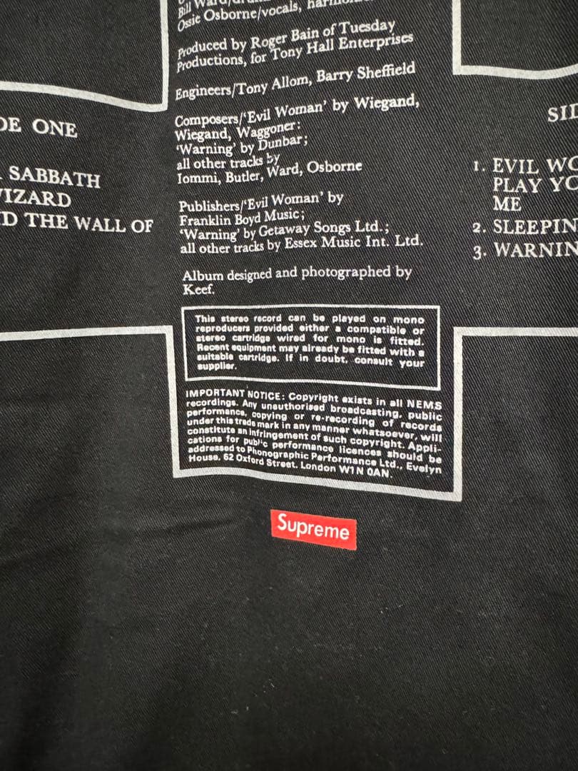 ジャケット・アウター Supreme Black Sabbath Hooded Parka L