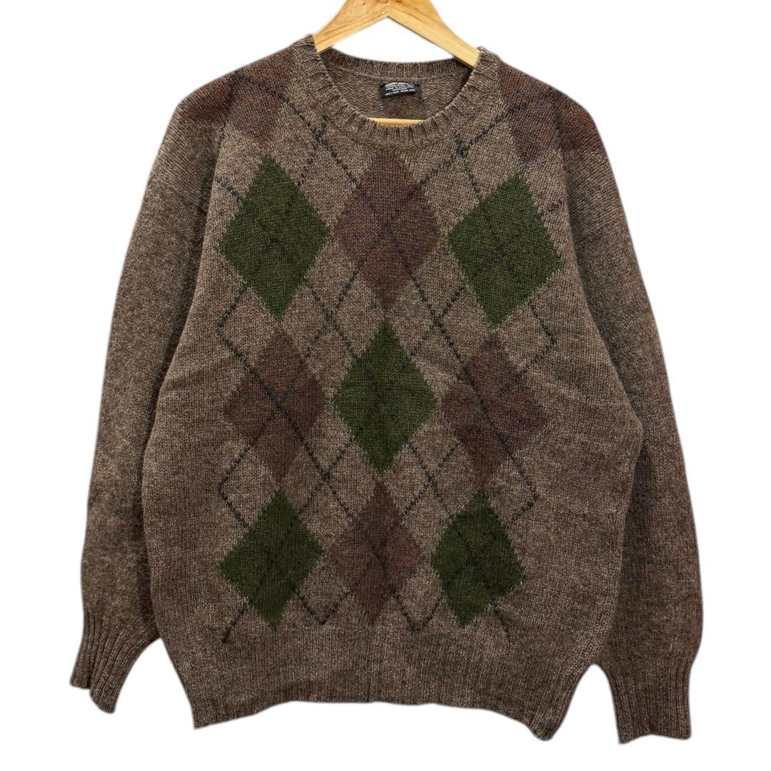 80s BROOKS BROTHERS ブルックスブラザーズ　アーガイル　ニット