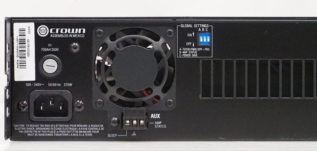 CROWN DCi 2|600 パワーアンプ クラウン