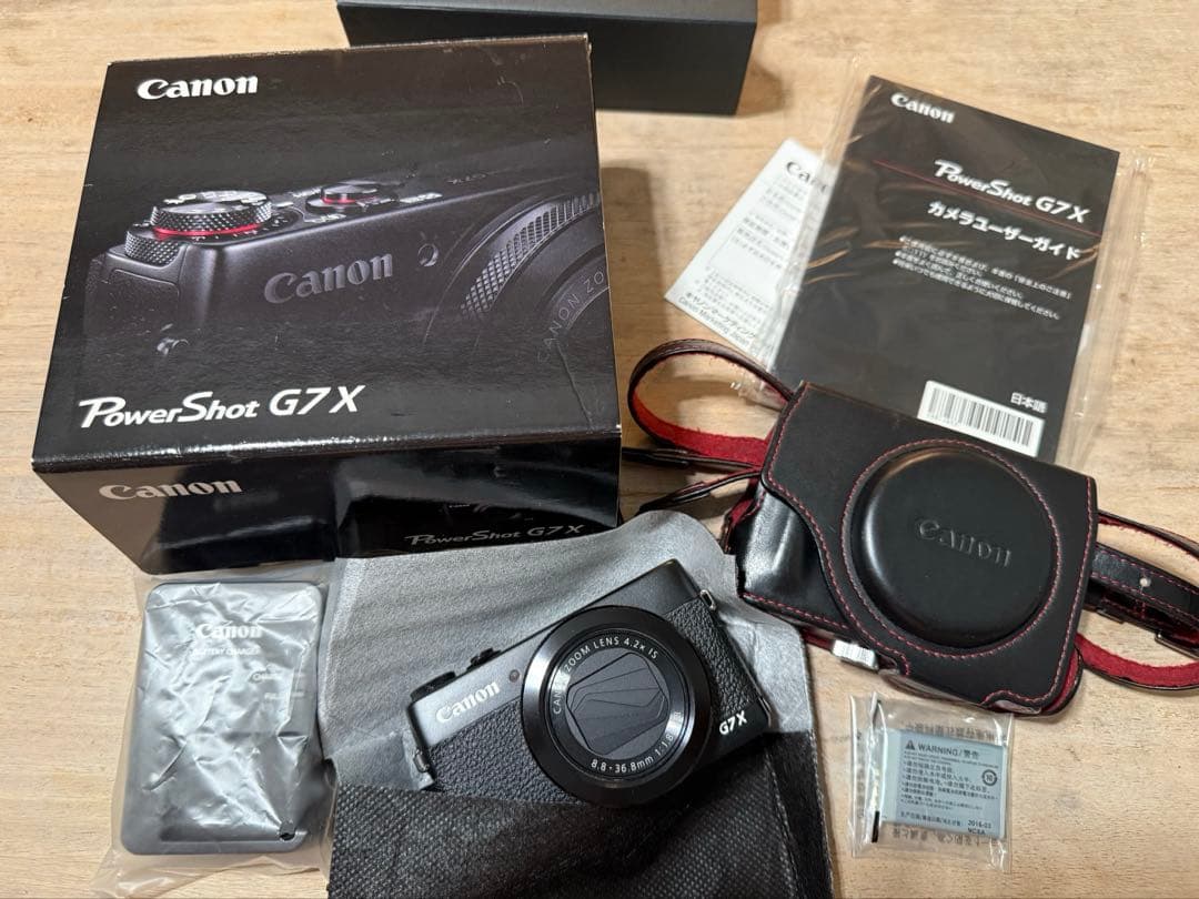 Canon PowerShot G7X 純正レザーケース付