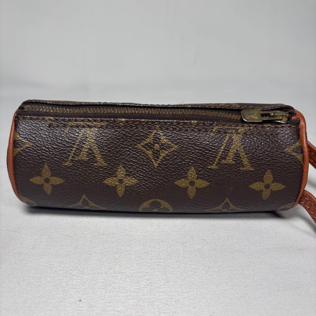 美品 ルイヴィトン マルチケース 小物入れ パピヨンポーチ モノグラム ブラウン