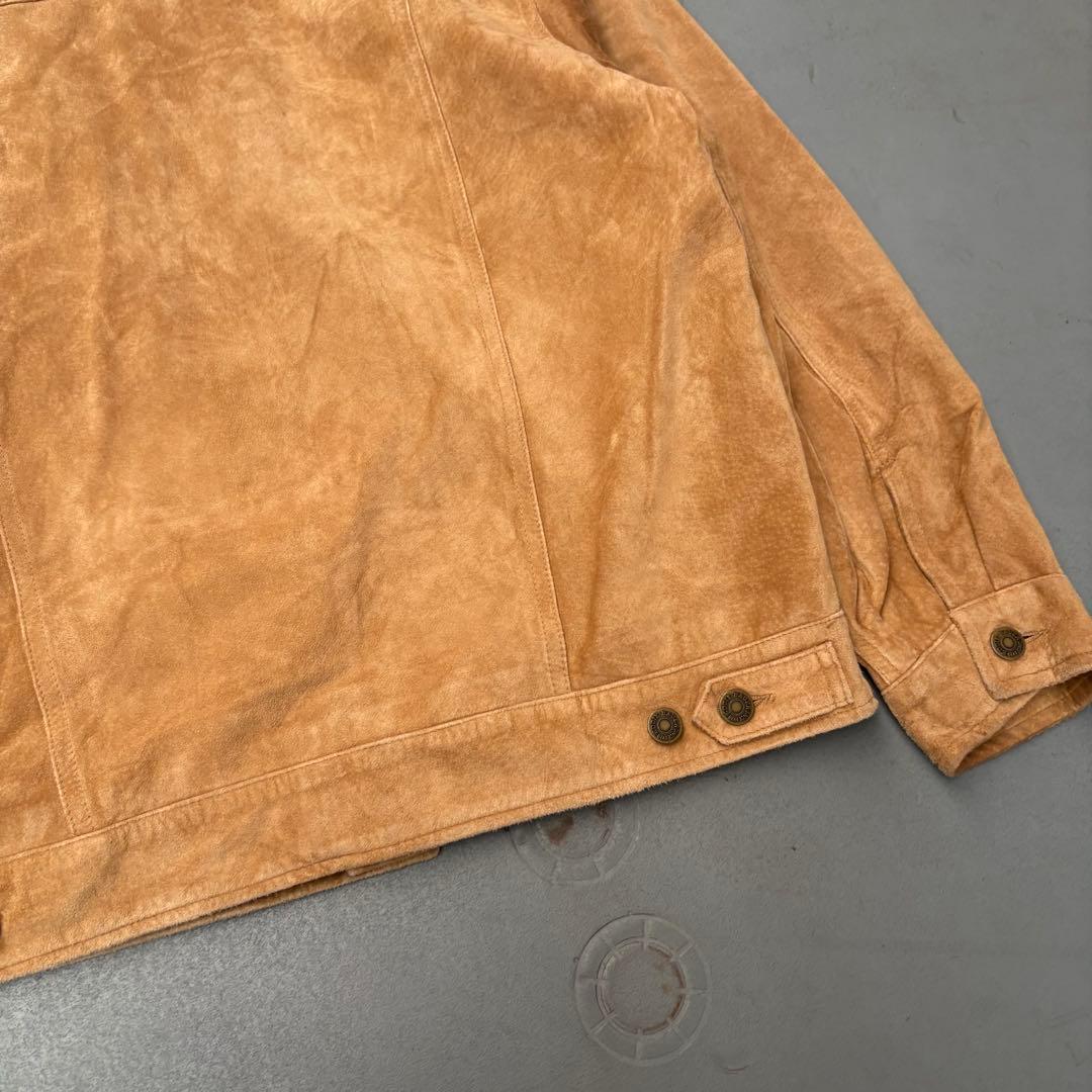 90s Eddie bauer スエードジャケット　ジージャン ブラウン　希少