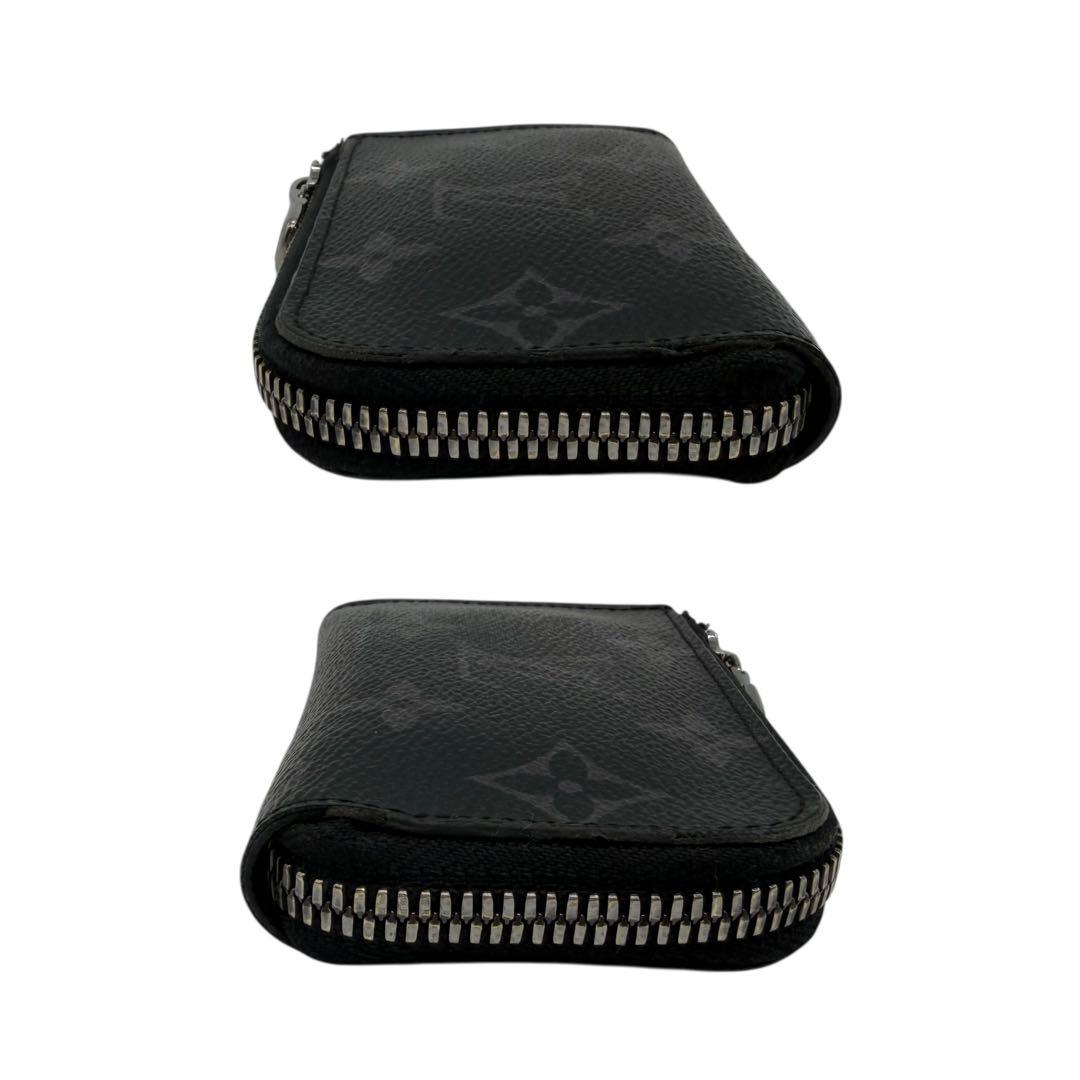 ルイヴィトン　ポルトモネジュール　ラウンドファスナー　モノグラム　エクリプス　黒