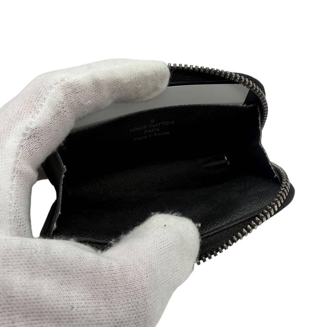 ルイヴィトン　ポルトモネジュール　ラウンドファスナー　モノグラム　エクリプス　黒