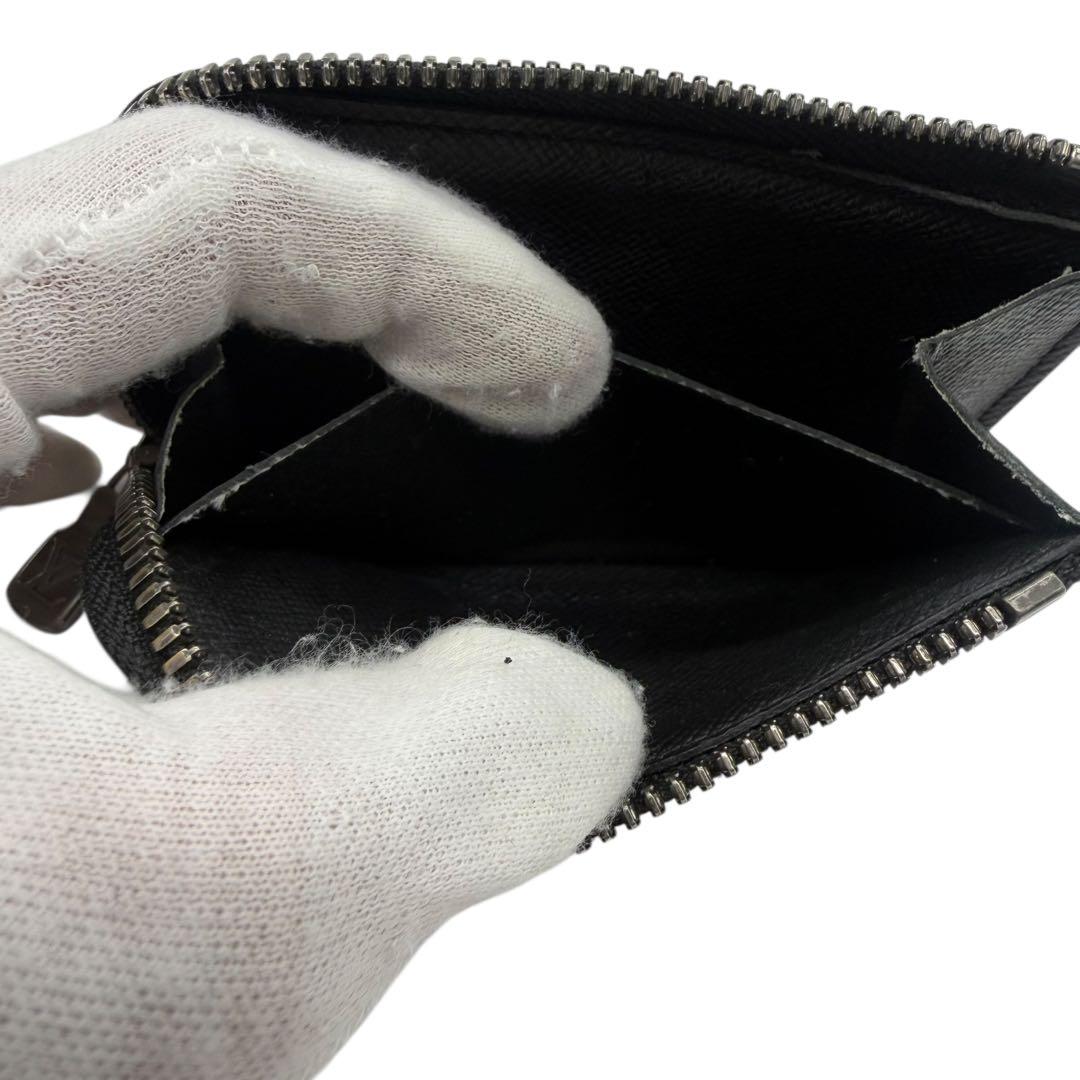 ルイヴィトン　ポルトモネジュール　ラウンドファスナー　モノグラム　エクリプス　黒