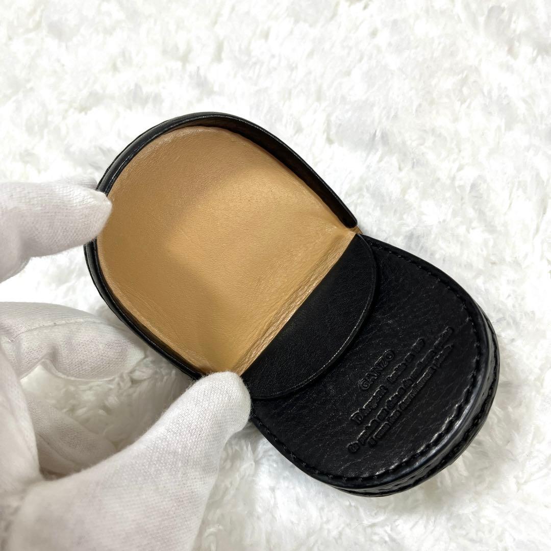 GANZO コードバン馬蹄小銭入れ 黒