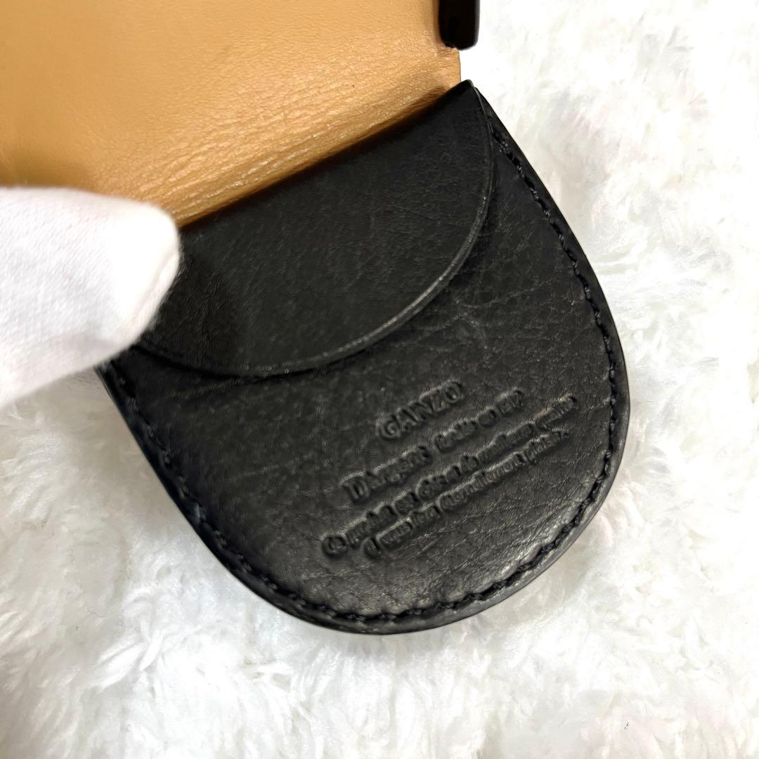 GANZO コードバン馬蹄小銭入れ 黒