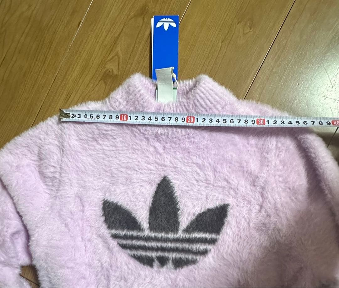 海外XS日本サイズS-M adidas トレフォイルセーター ピンク