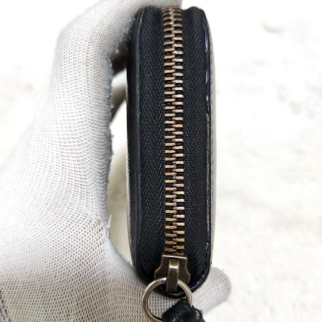 グッチ　長財布　ラウンドファスナー　キングスネーク　ブラック　レザー　PVC