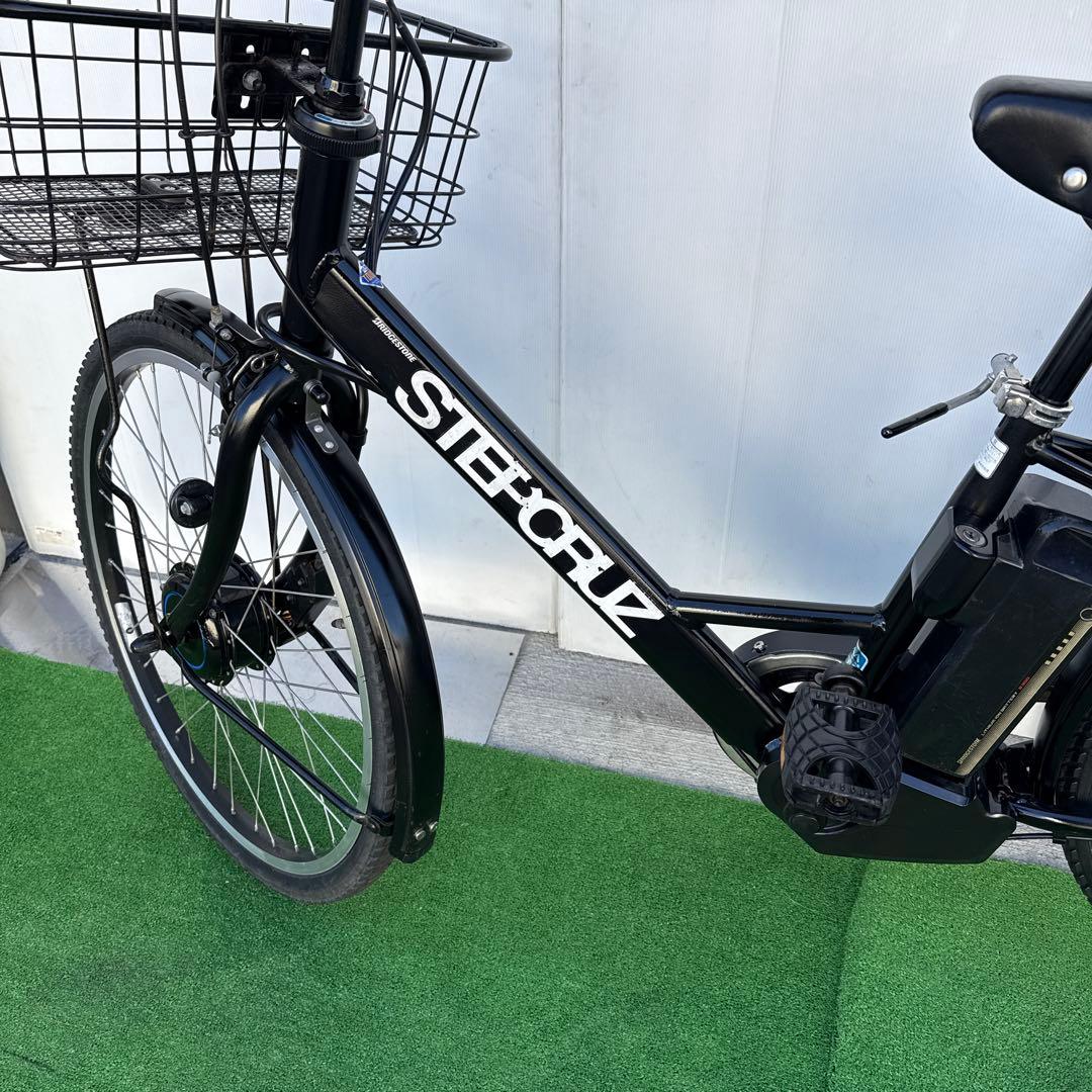 充電器無しSTEPCRUZアルベルト新型電動アシスト自転車26インチ ブラック