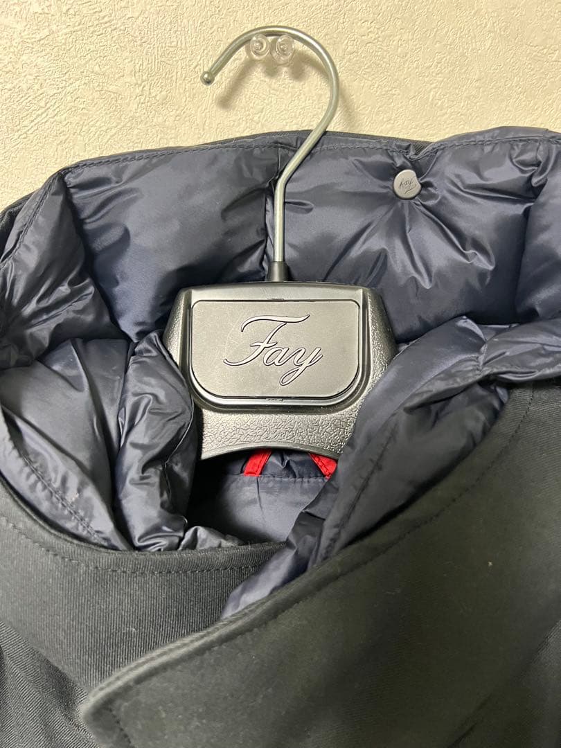 Fay フェイ ダウンジャケット　コート　ネイビー　ブルー　紺色 ダブルフロント